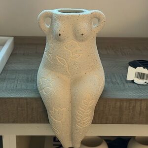 Naked Woman Ceramic Planter/Pot Decor